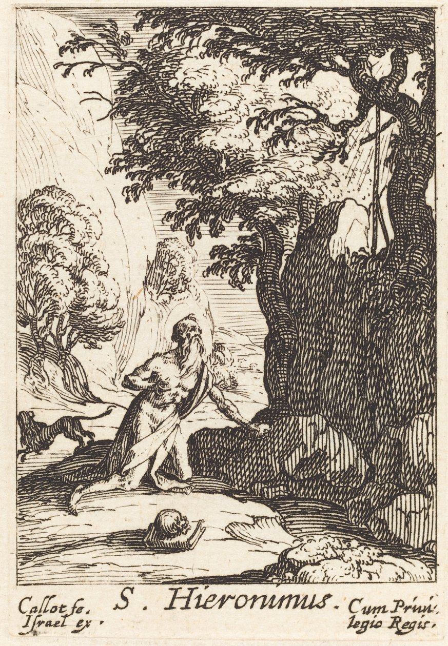 Den hellige Jerome. av Jacques Callot