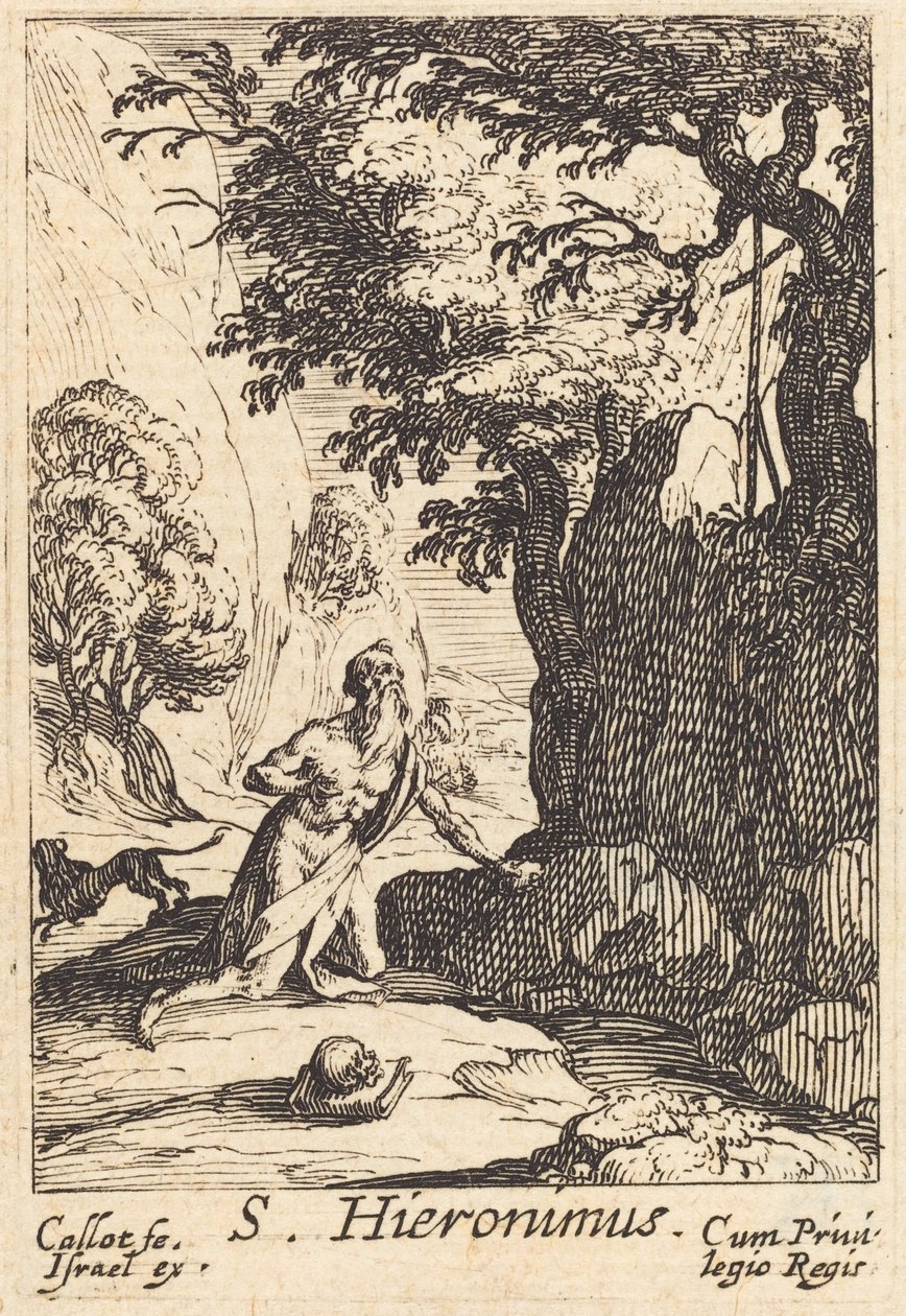 Den hellige Jerome av Jacques Callot