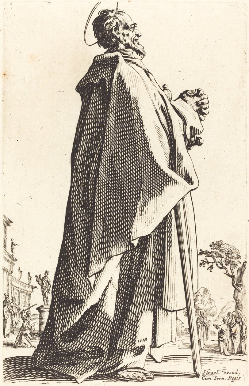 Saint Matthew, utgitt 1631. av Jacques Callot