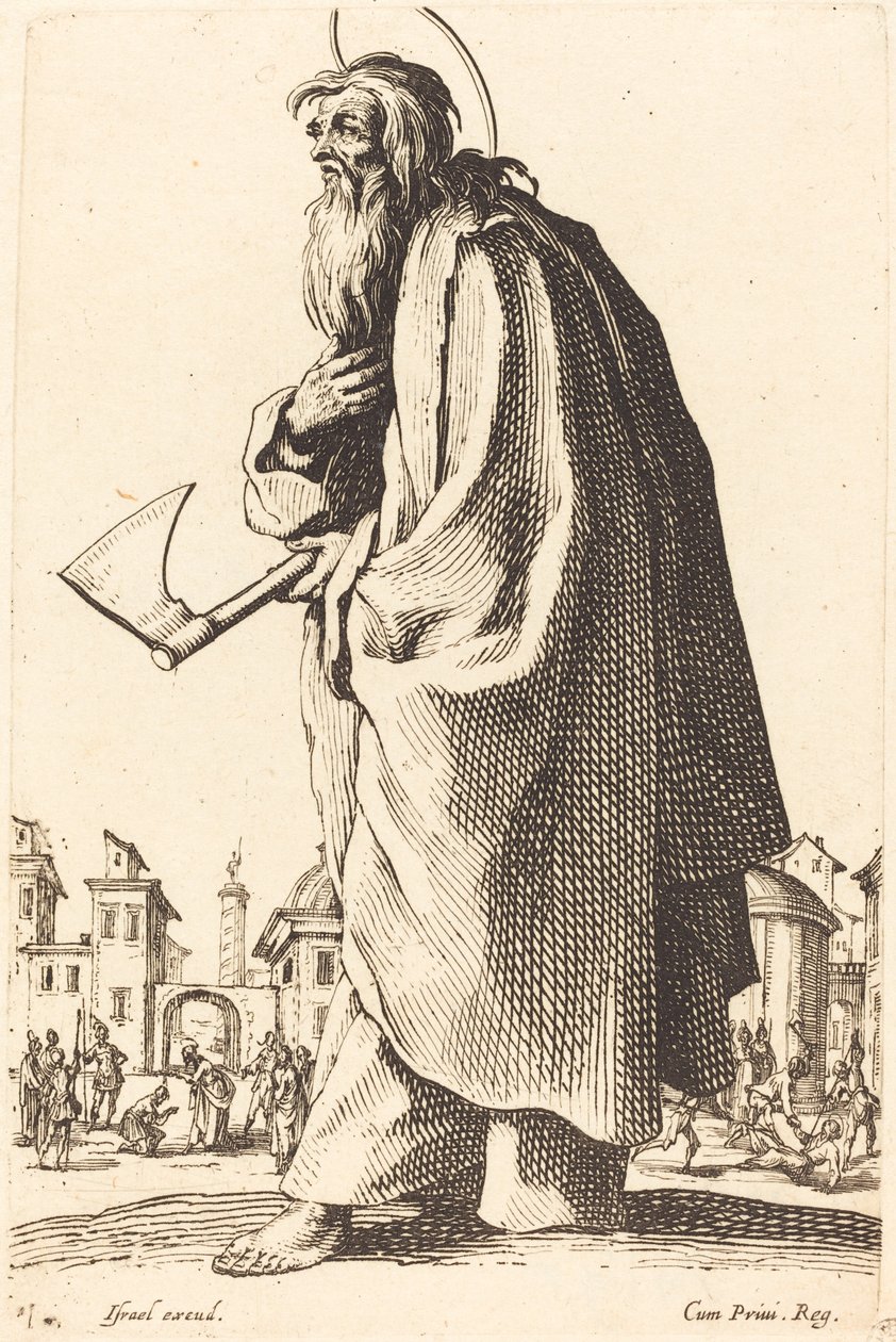 Saint Thaddeus, utgitt 1631. av Jacques Callot