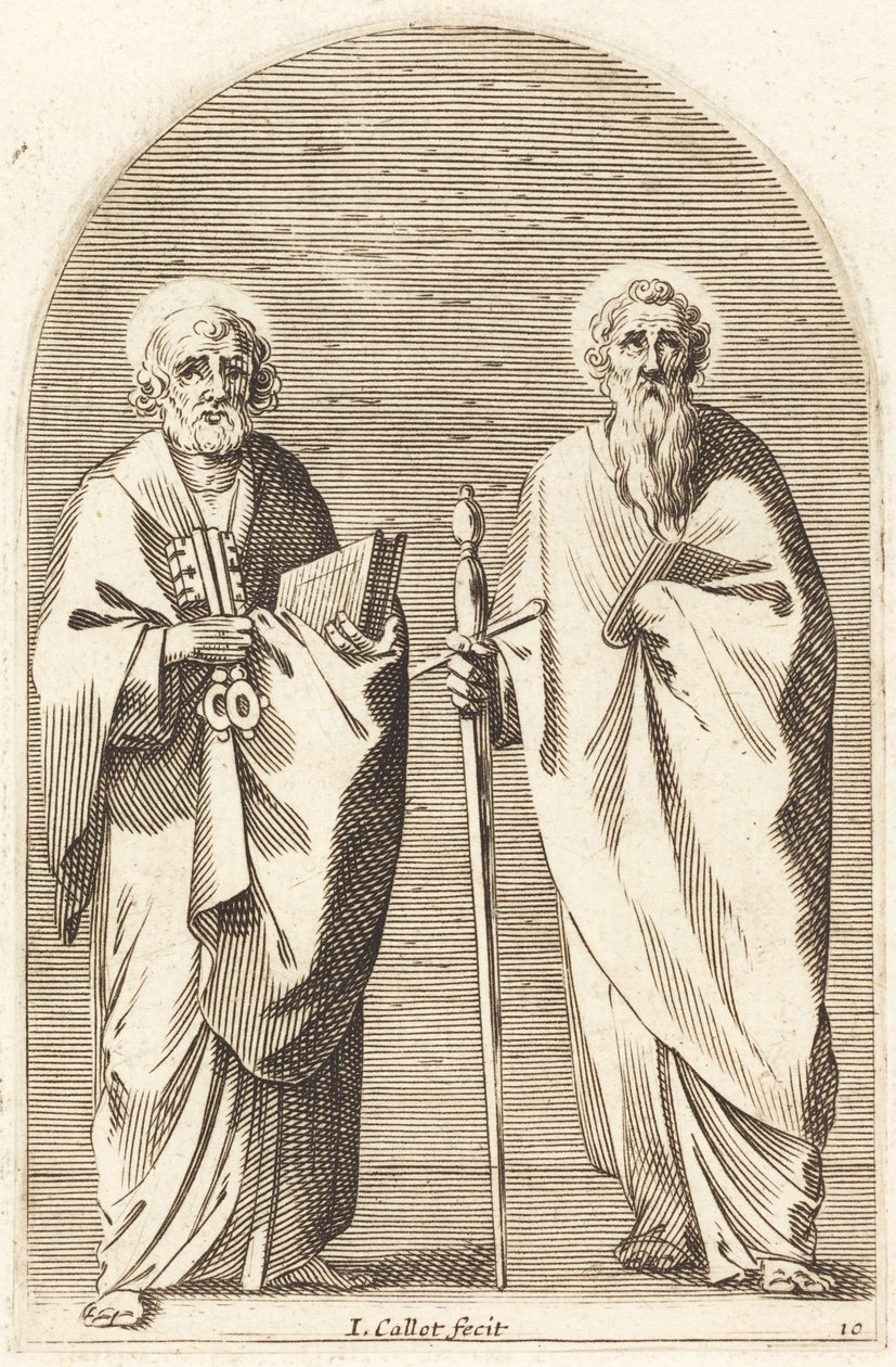Sankt Peter og Sankt Paulus av Jacques Callot