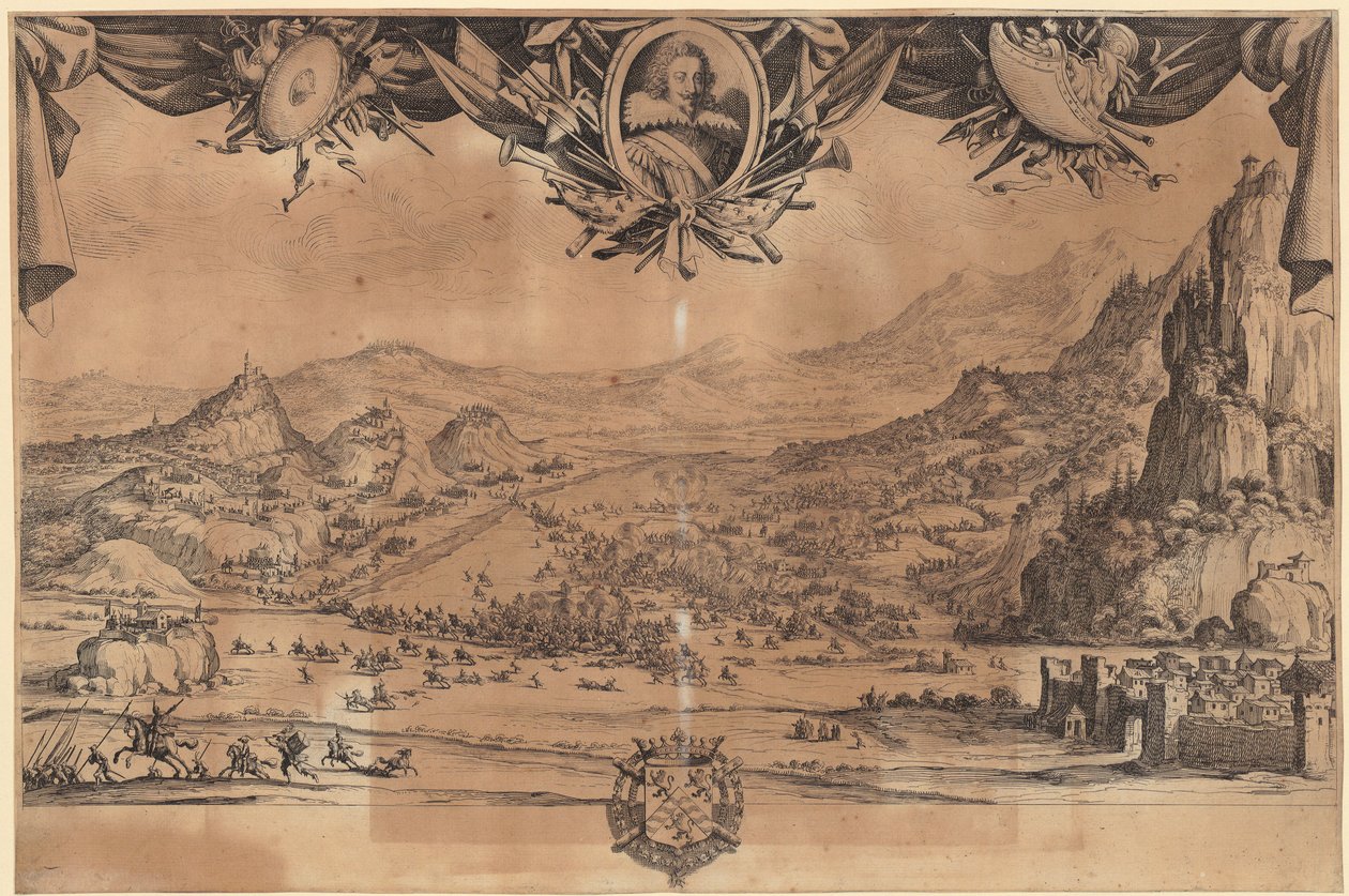Slaget ved Avigliano av Jacques Callot