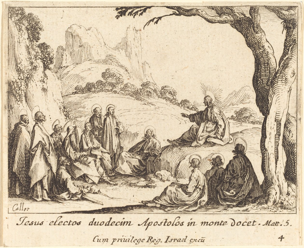 Bergpreken av Jacques Callot