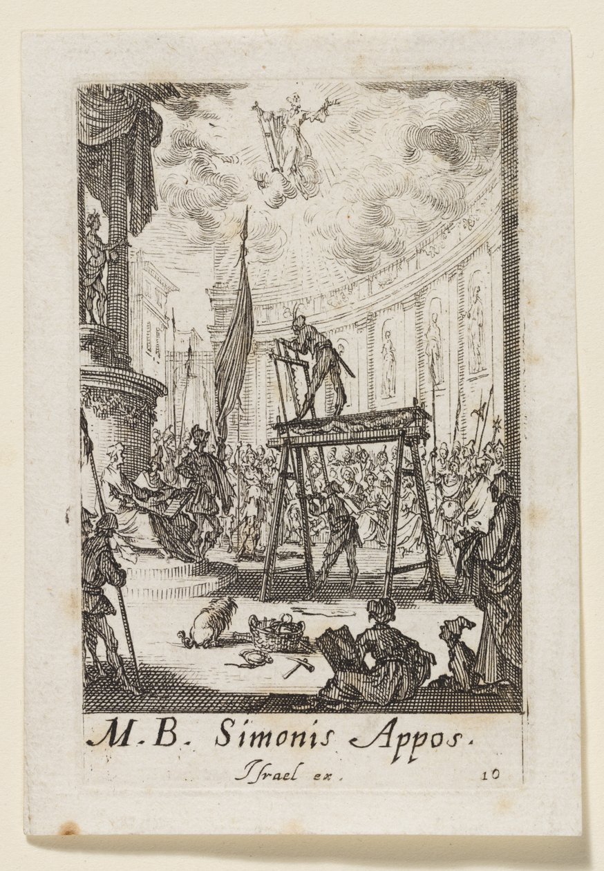 Apostelen Simon (Simonis Appos.) av Jacques Callot
