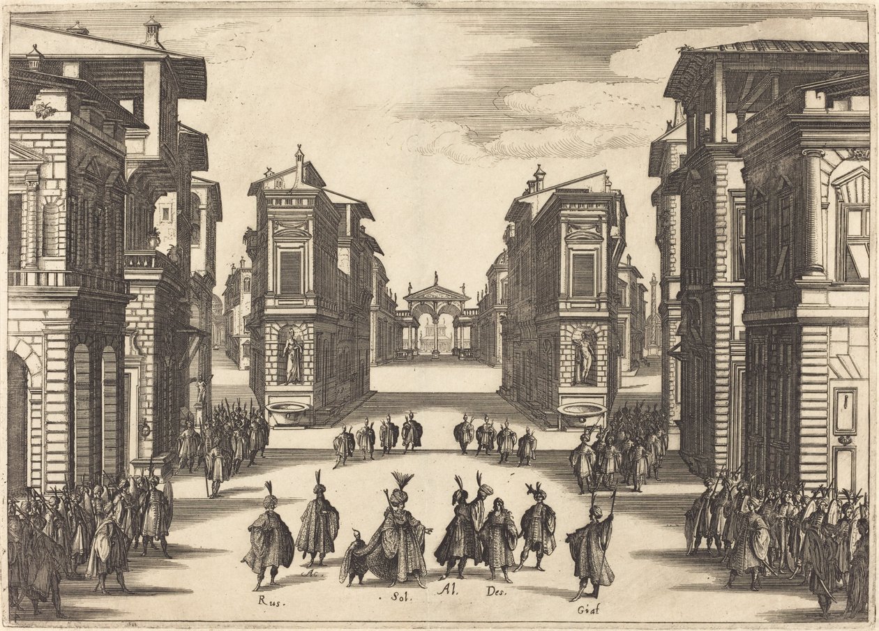 Suleiman, akt IV av Jacques Callot