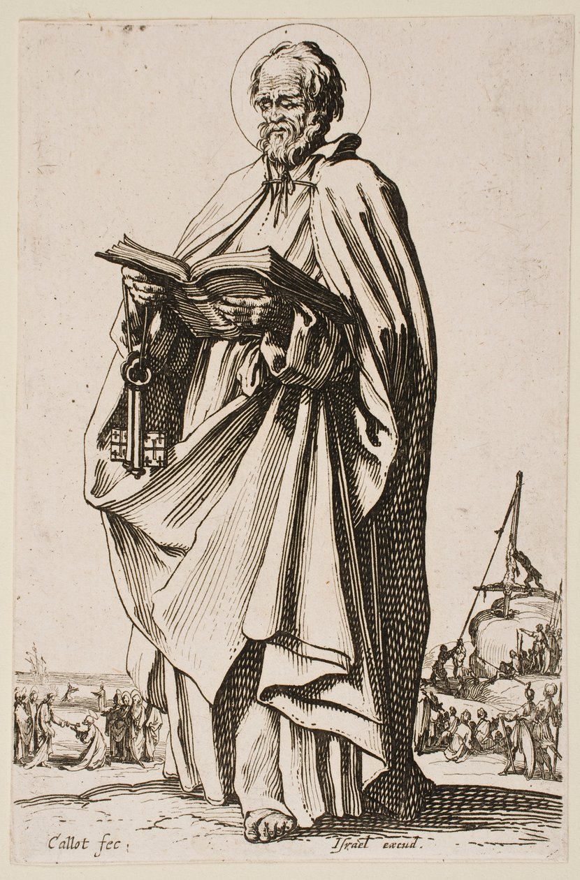 Sankt Peter, fra serien «De store apostlene» av Jacques Callot