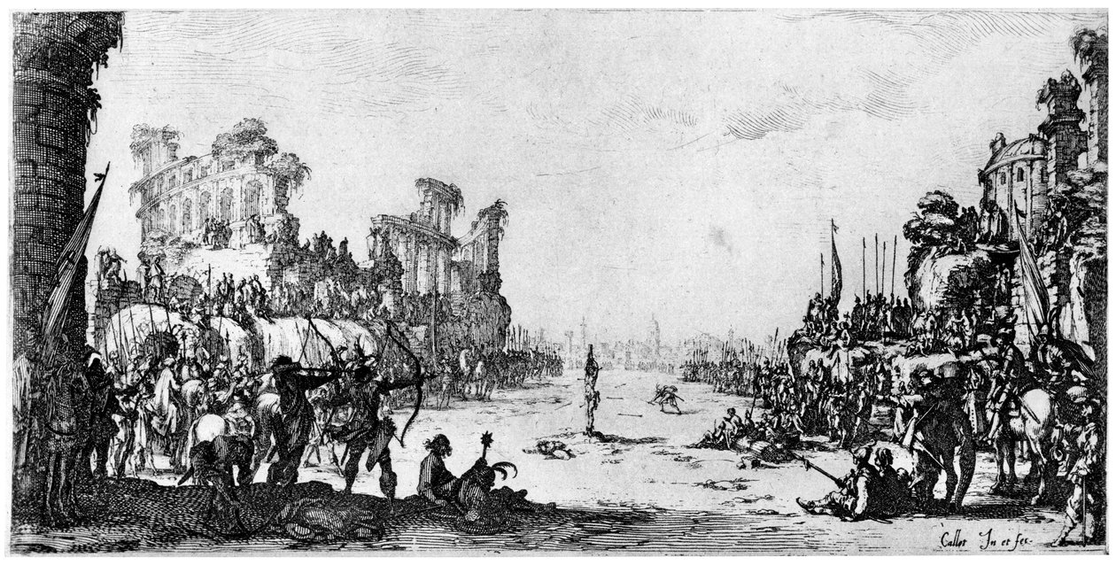 St Sebastian, c1605-1630 1924 av Jacques Callot