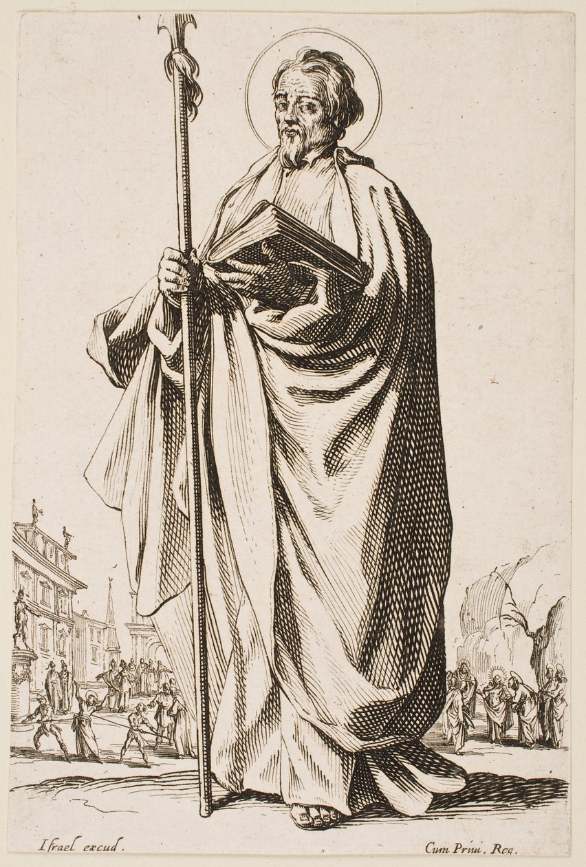 Sankt Thomas, fra serien «De store apostlene» av Jacques Callot