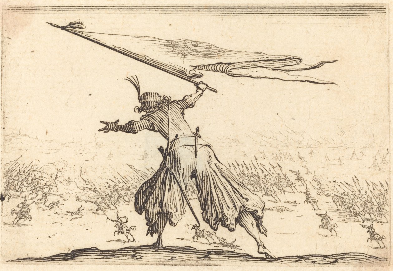 Fanebærer av Jacques Callot