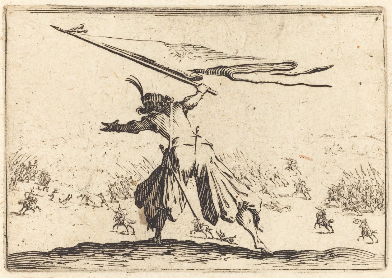 Fanebærer av Jacques Callot