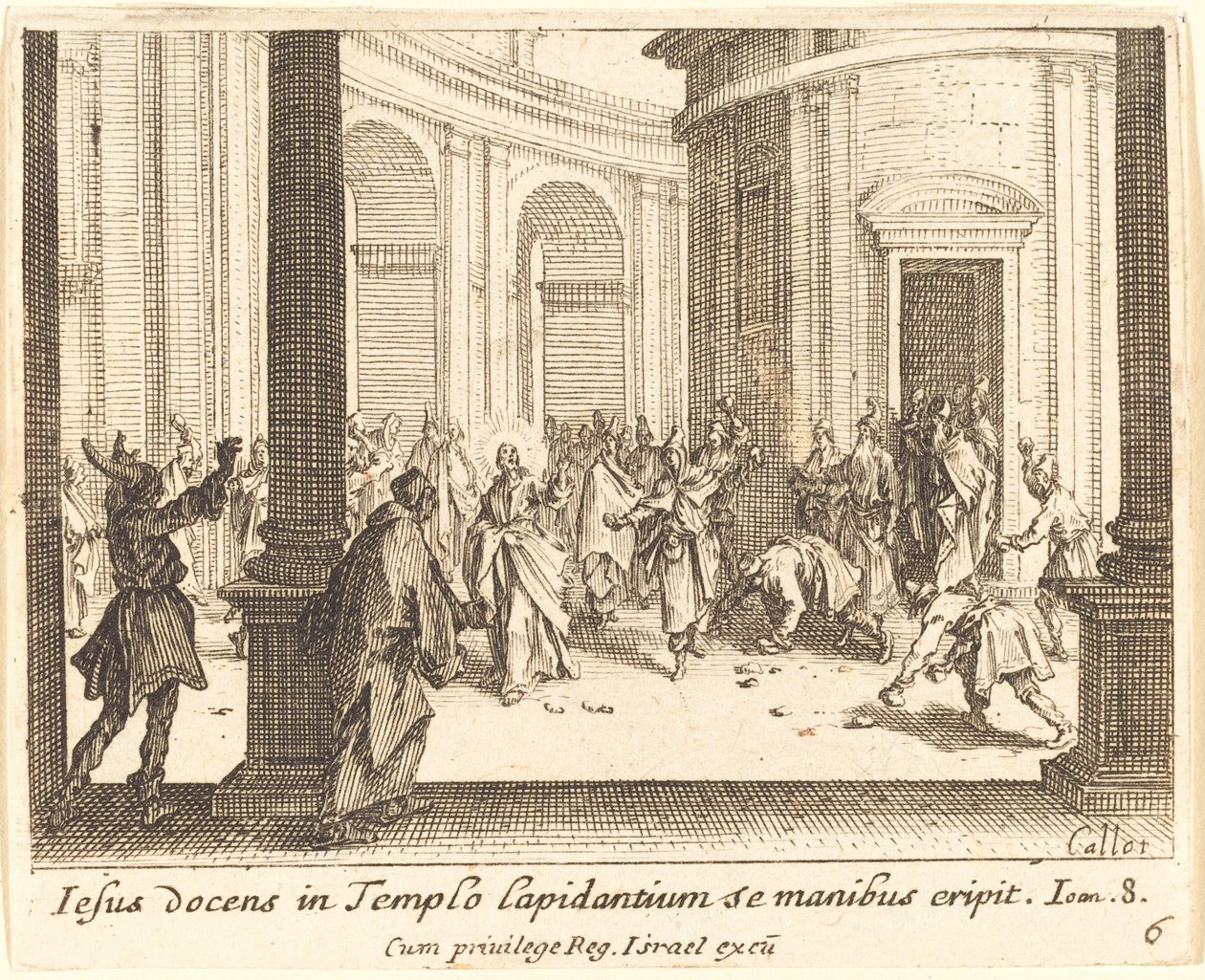 Steining av Jesus av Jacques Callot