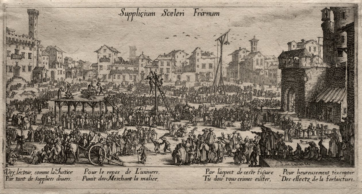 Straff, en tøyle for forbrytelsen (Straffene) av Jacques Callot