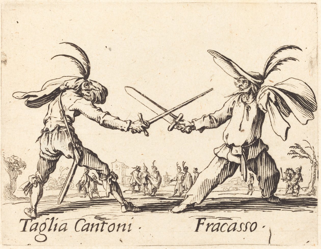 Taglia Cantoni og Fracasso av Jacques Callot