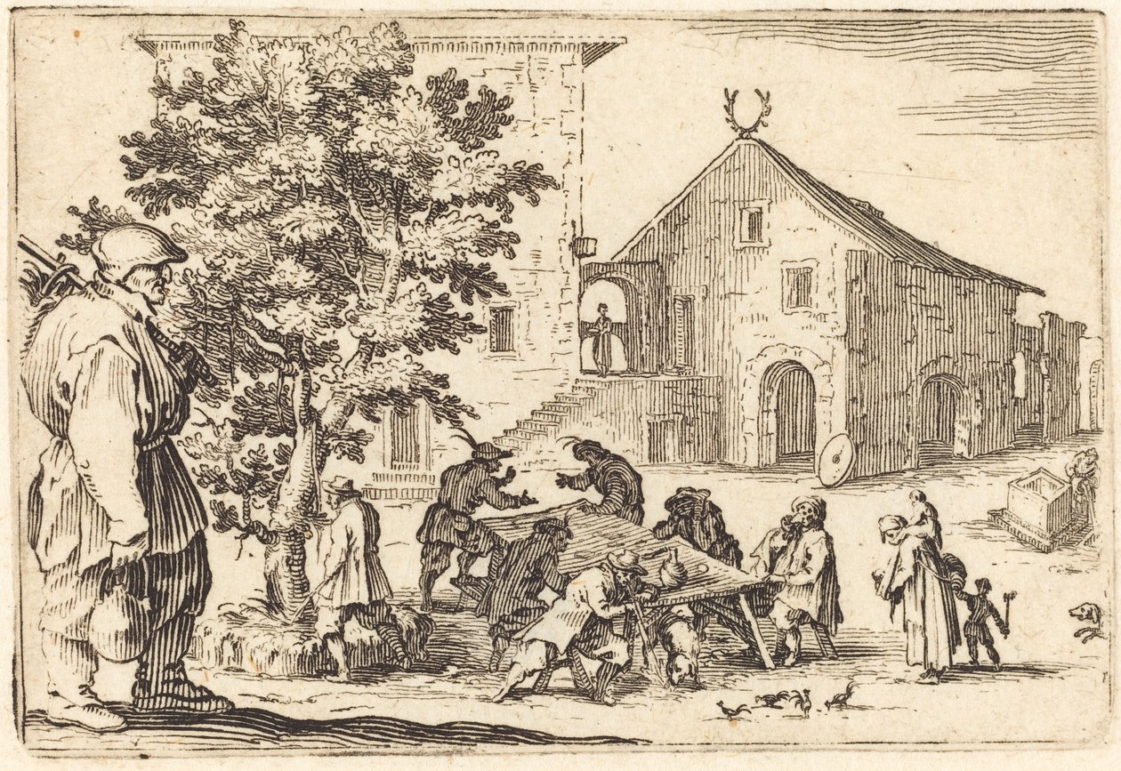 Taverna, ca. 1622. av Jacques Callot