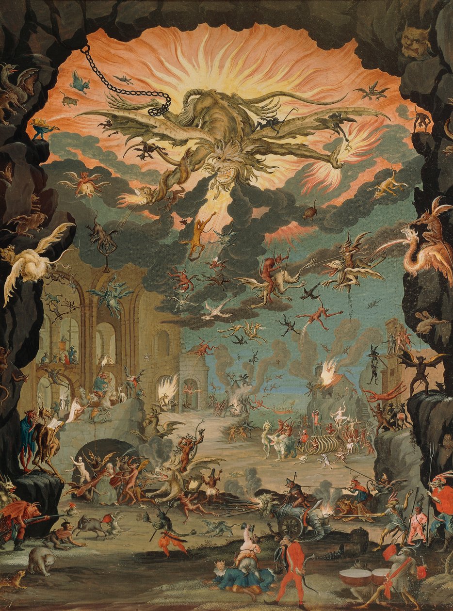 Temptation of St Anthony, av Jacques Callot (1592-1635) av Jacques Callot