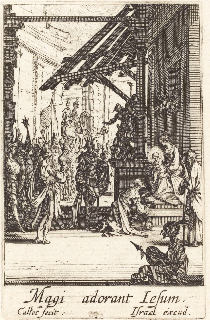 Tilbedelsen av magiene av Jacques Callot
