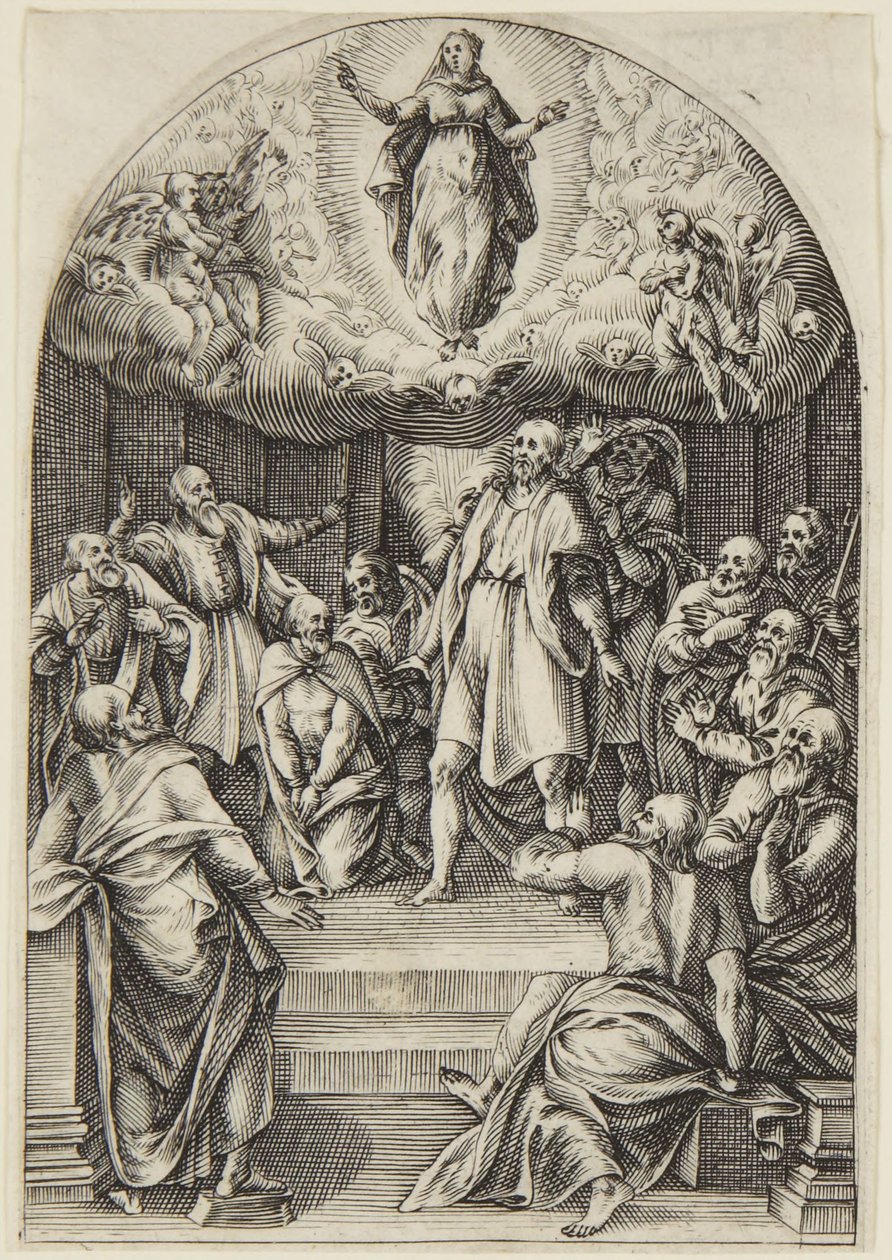 Marias himmelfart av Jacques Callot