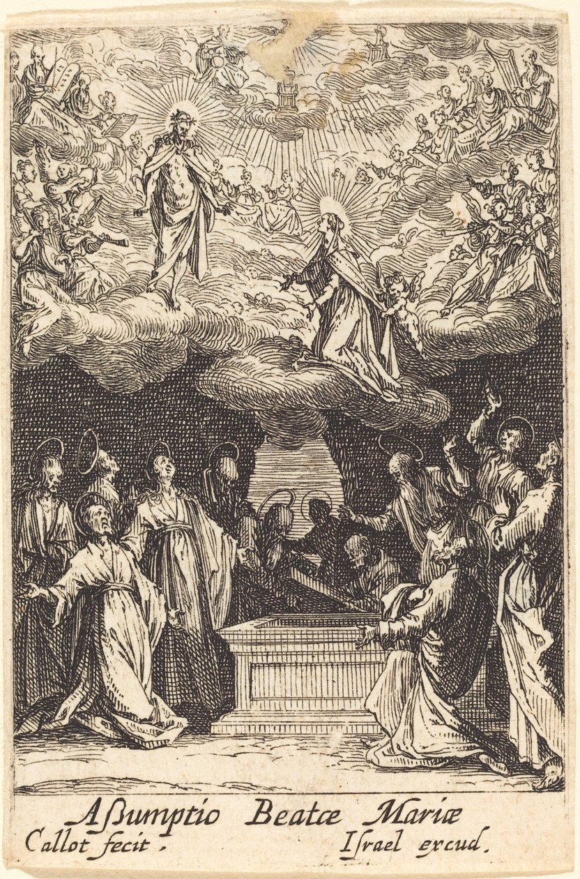 Jomfruens antagelse av Jacques Callot