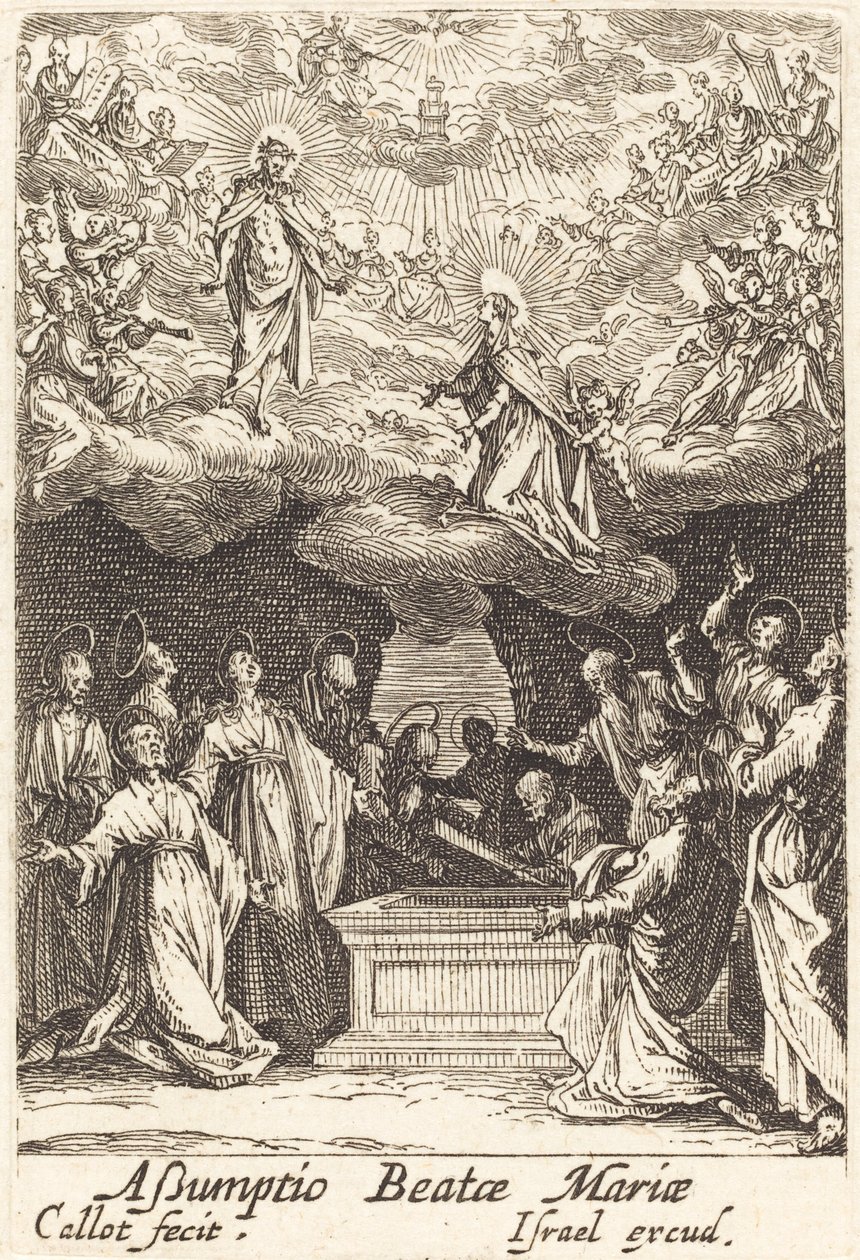 Jomfruens antagelse av Jacques Callot