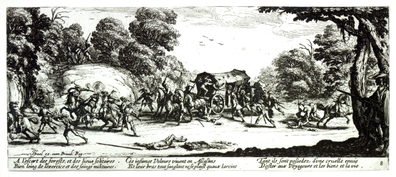 The Attack on the Stagecoach, plate 8 fra 