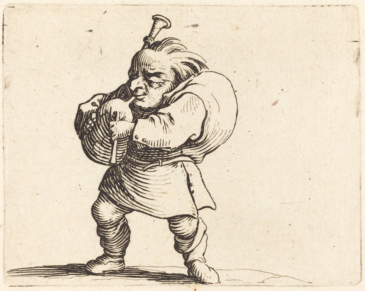 Sekkepipespilleren av Jacques Callot