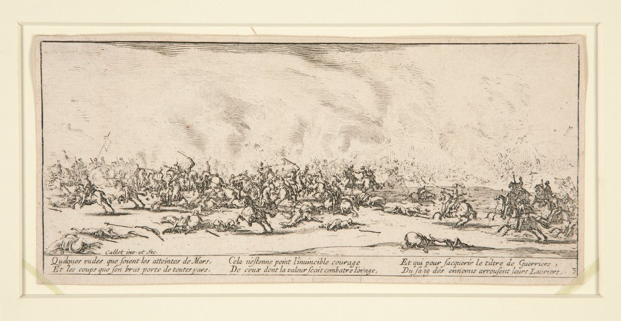The Battle, fra The Miseries and Disasters of War av Jacques Callot