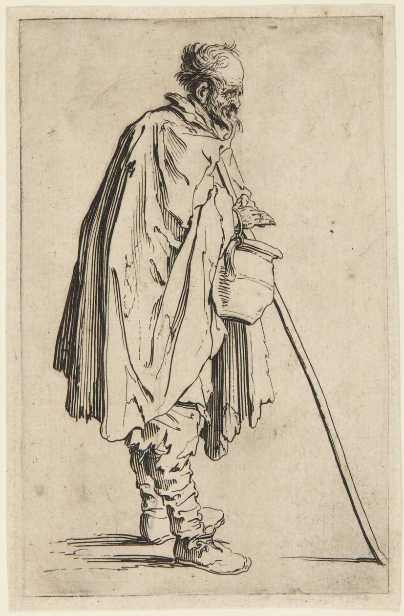 Tiggeren med fotvarmeren av Jacques Callot