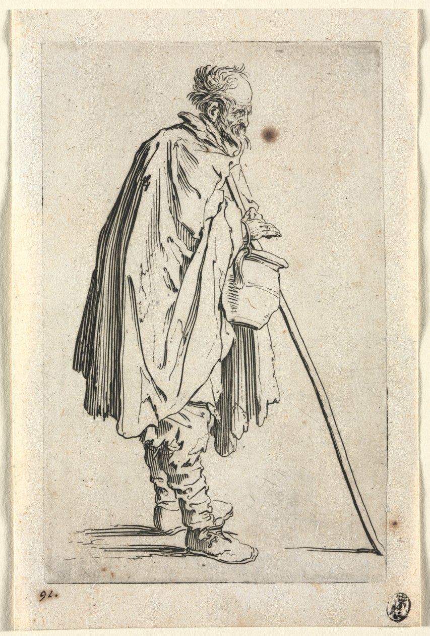 The Beggars: Beggar with Pot, ca. 1623. av Jacques Callot