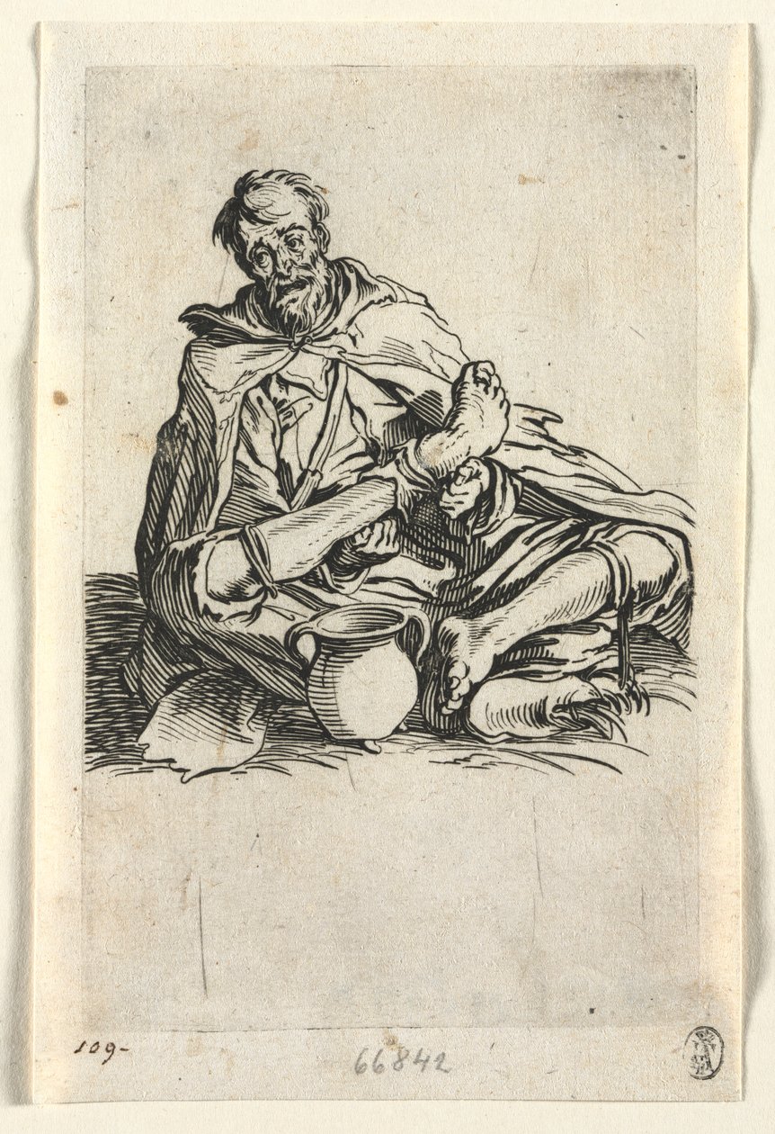 Tiggerne: Malingerer , ca. 1623. av Jacques Callot