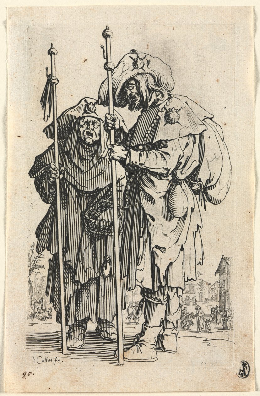 Tiggerne: De to pilgrimene av Jacques Callot