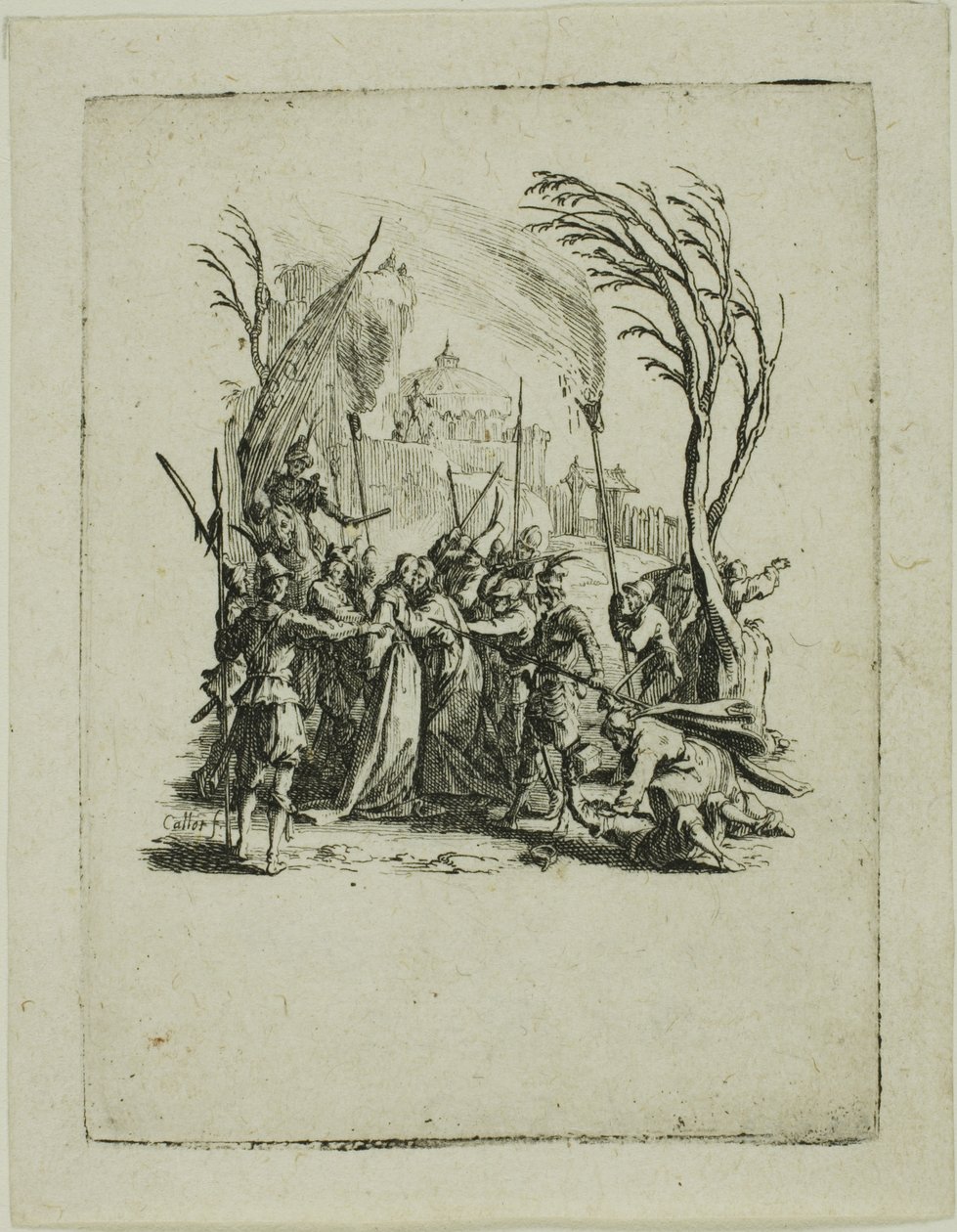 Forræderiet, fra Den lille lidenskapen av Jacques Callot