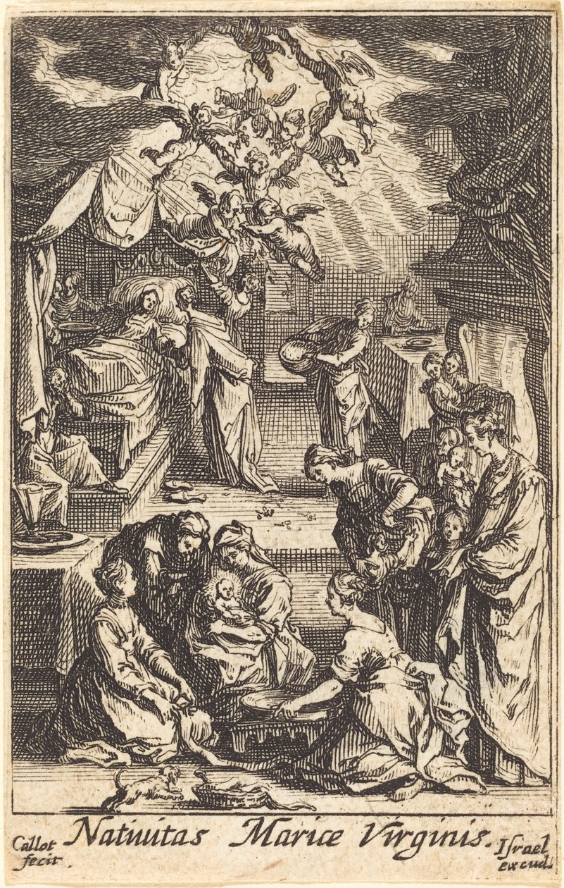 Jomfruens fødsel av Jacques Callot