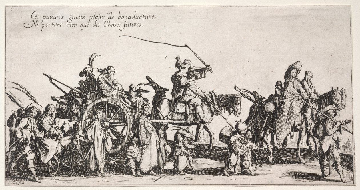 Bohemerne, ca. 1621-1625. av Jacques Callot