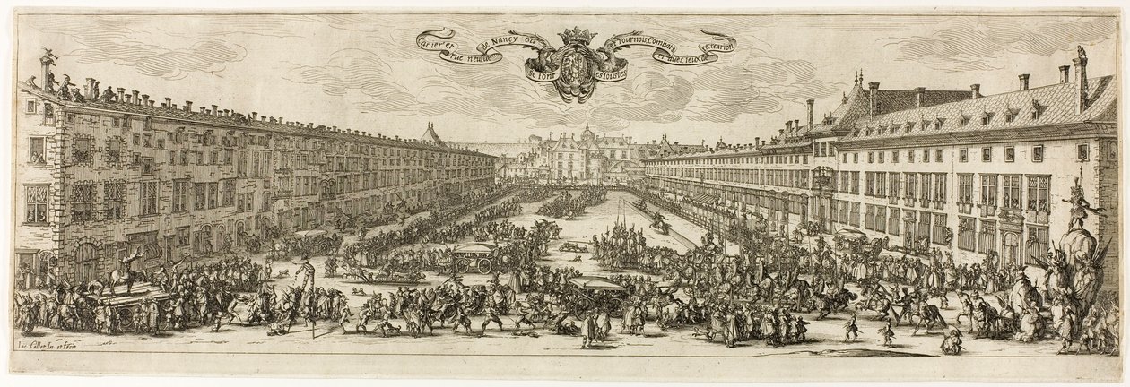 The Carrière, eller Rue Neuve, ved Nancy (The New Street) av Jacques Callot