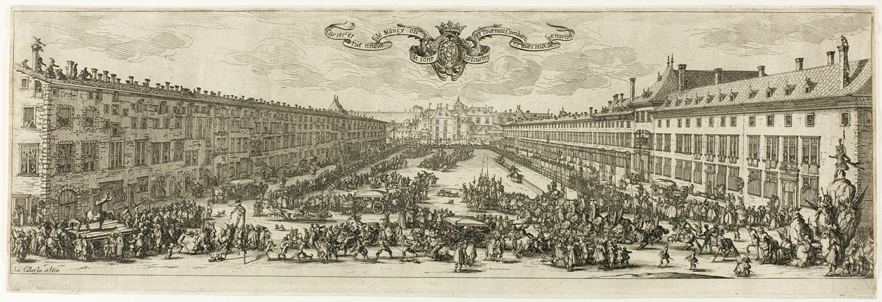 The Carrière, eller Rue Neuve, ved Nancy (The New Street) av Jacques Callot