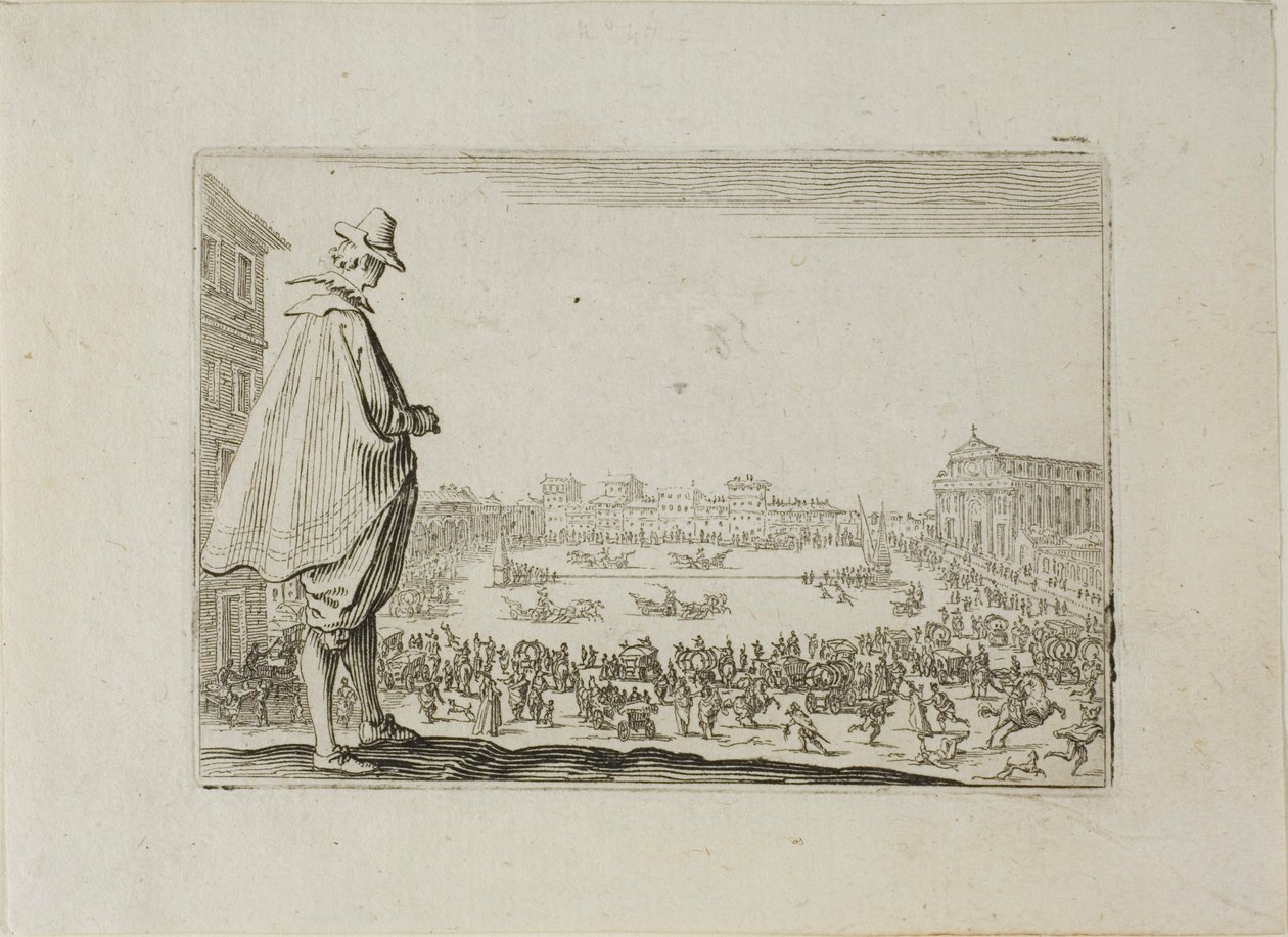 The Chariot Races at Santa Maria, fra The Caprices av Jacques Callot