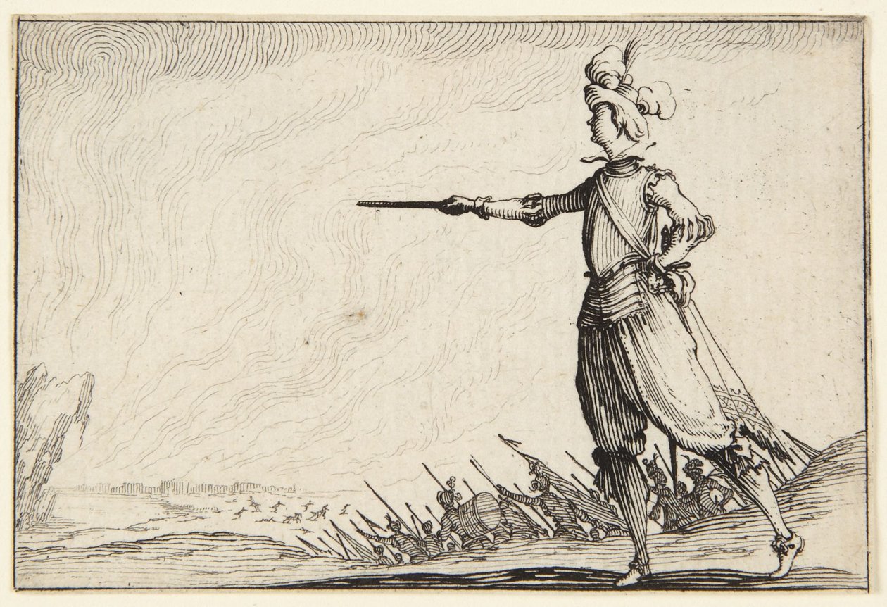 Kommandanten til fots av Jacques Callot