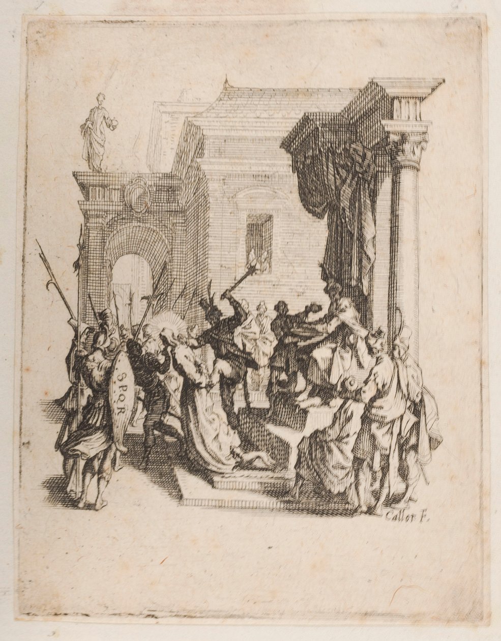 Fordømmelsen, nei. 5 av 11 fra La Petite Passion av Jacques Callot