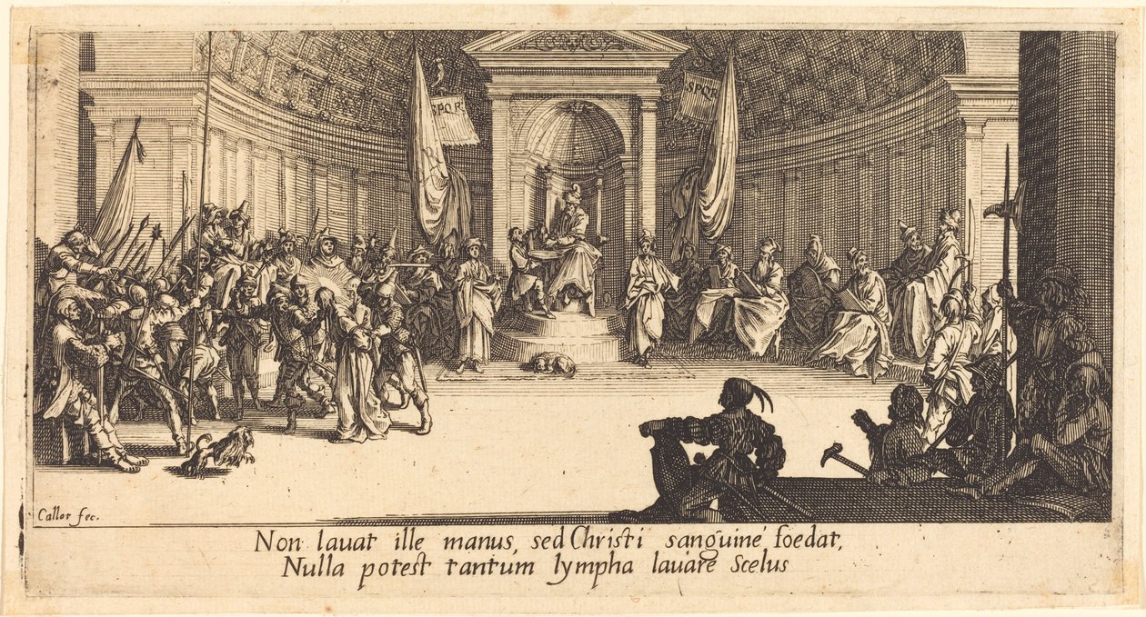 Dødsdommen, ca. 1618. av Jacques Callot