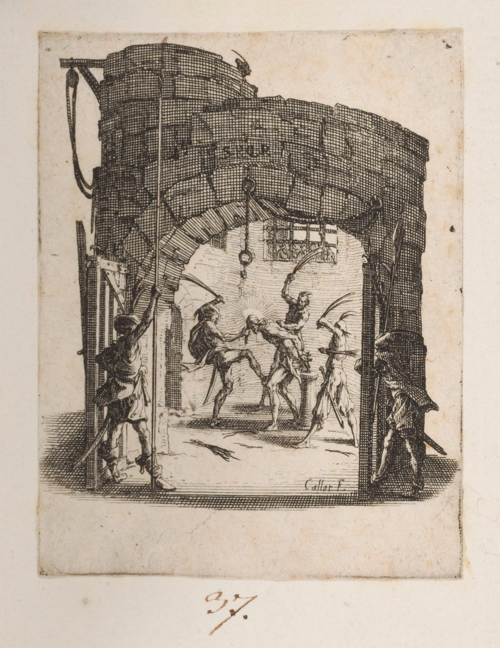 The Coronation of Pines, nr. 8 av 11 fra La Petite Passion av Jacques Callot