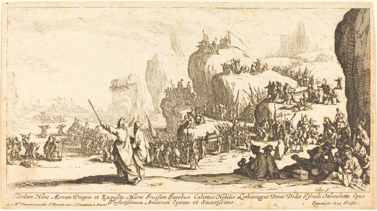 Krysset av Rødehavet av Jacques Callot