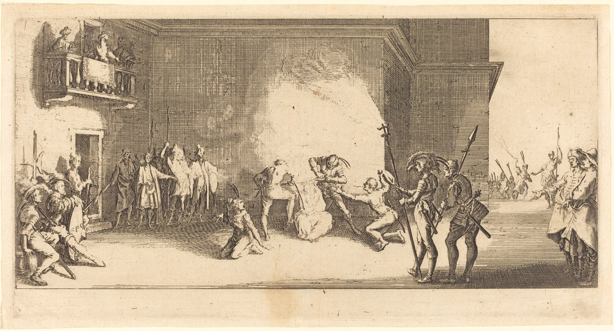 The Crowning with Thorns, ca. 1618. av Jacques Callot