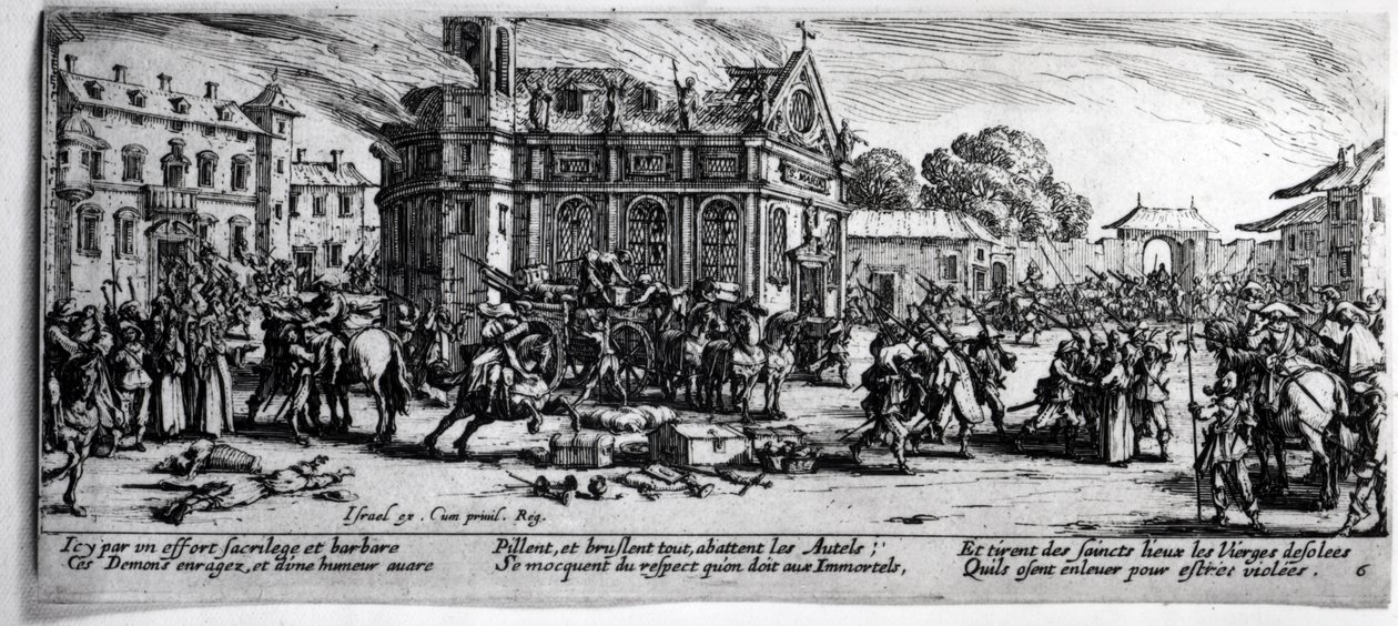 The Destruction of a Monastery, plate 6 fra 