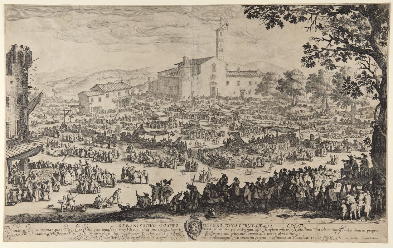 Markedet i Impruneta av Jacques Callot