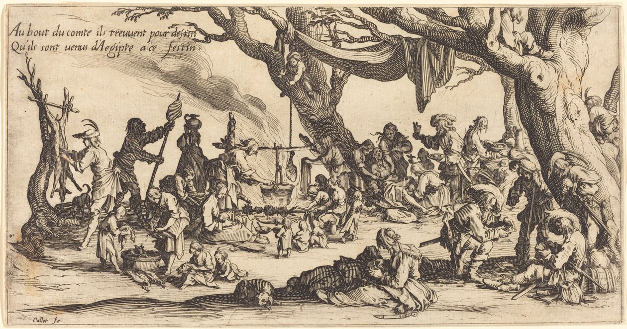 Bohemenes fest av Jacques Callot