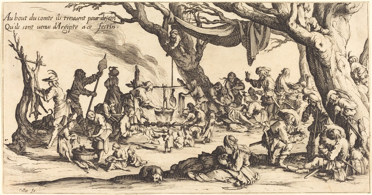 Bohemenes fest av Jacques Callot