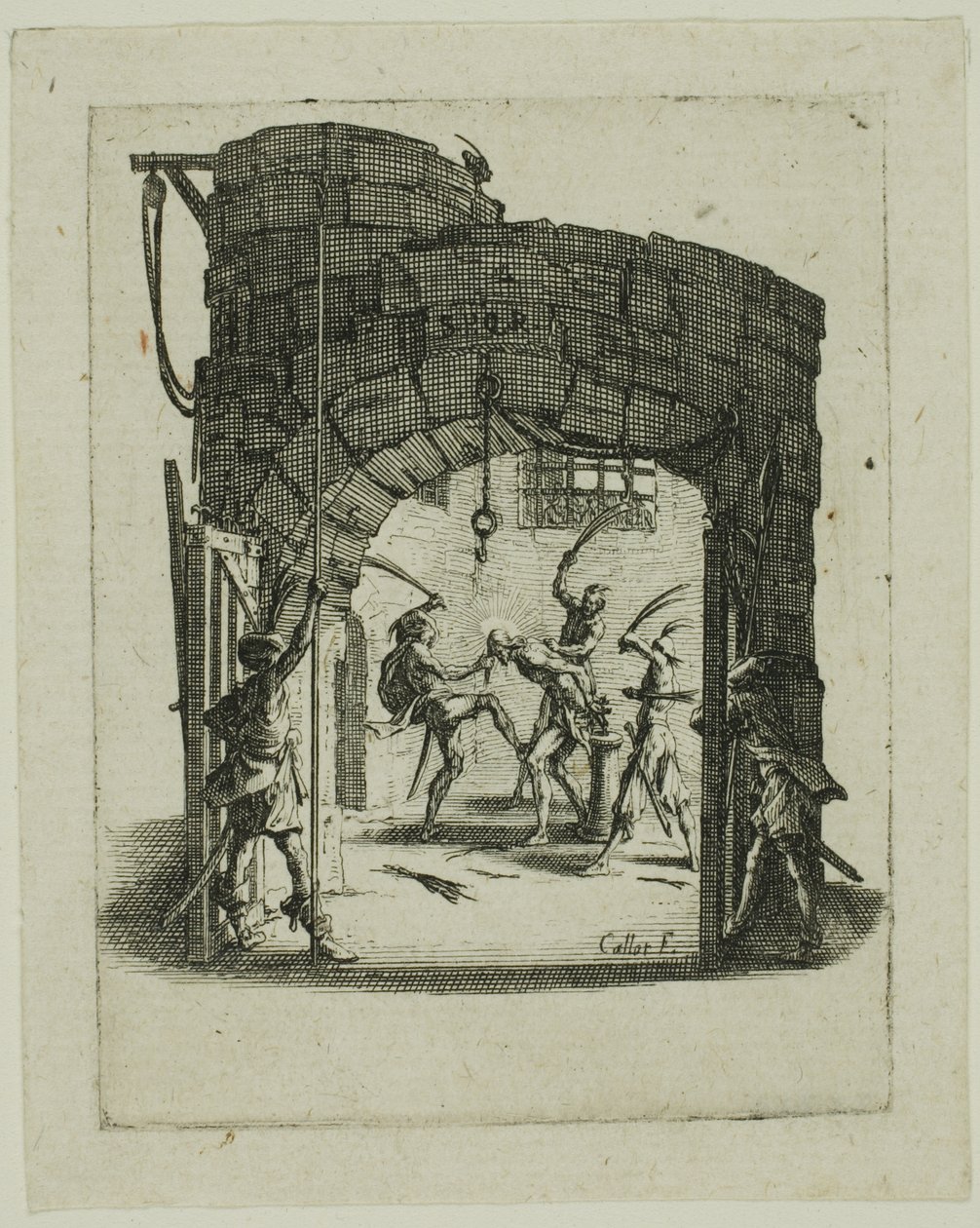 The Flagelation, fra The Small Passion av Jacques Callot