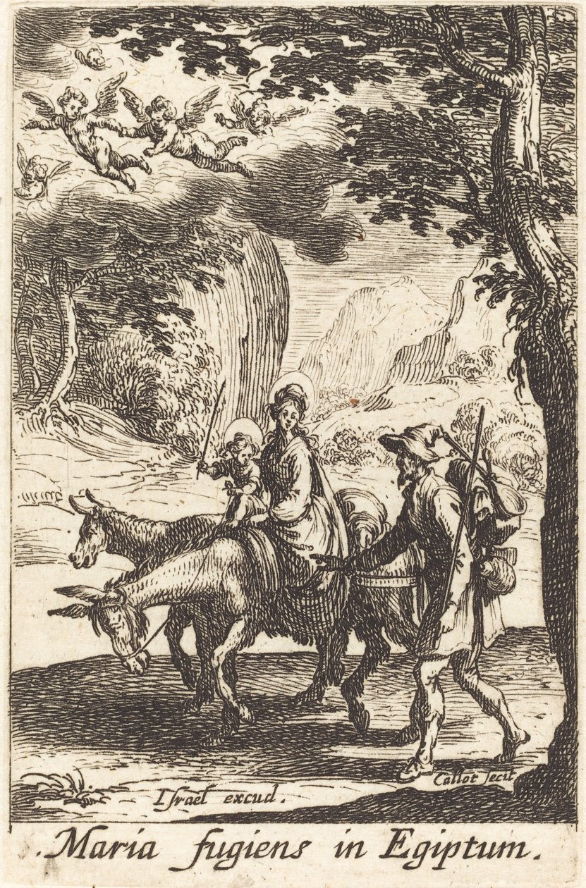 Flykten til Egypt av Jacques Callot