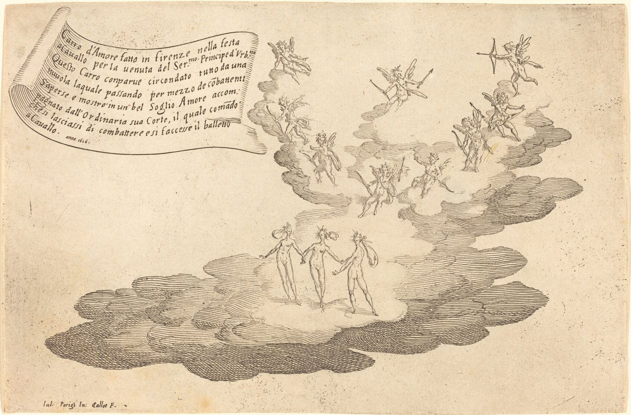 Kjærlighetens flyte av Jacques Callot