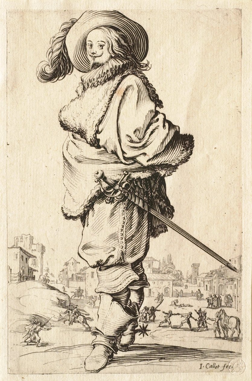 Herren i pelsfrakken av Jacques Callot